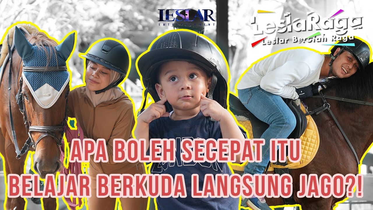 LESLARAGA : RIZKY BILLAR SANGAT MEMUKAU DIMATA LESTI KEJORA SAAT NAIK KUDA!!!
