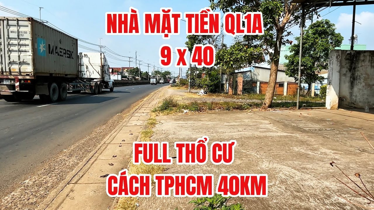 Bán nhà mặt tiền QL1A 377m2 thổ cư gần ngã ba sông thao mặt tiền kinh doanh tốt #đất_đồng_nai 