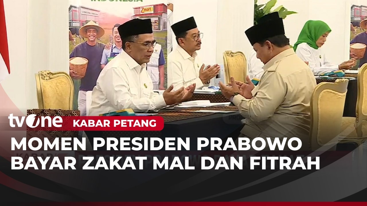 Presiden Prabowo Bersama Jajaran Kabinet Merah Putih Bayar Zakat Mal dan Fitrah | Kabar Petang