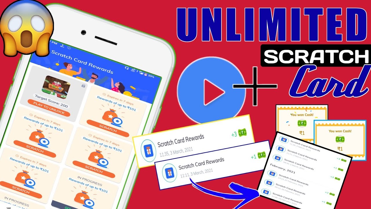 Mx player Unlimited Time Scratch card | Every Scratch you wil win cash | mx player new trick 2021