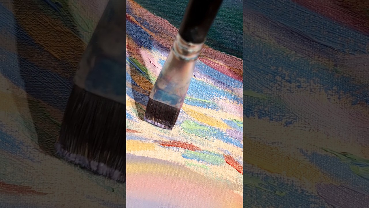 POV: &Ouml;lmalen als K&Uuml;NSTLERIN 🎨 #shorts #malen #k&uuml;nstlerin #kunst #zeichnen #kunststudium #uni #vlog