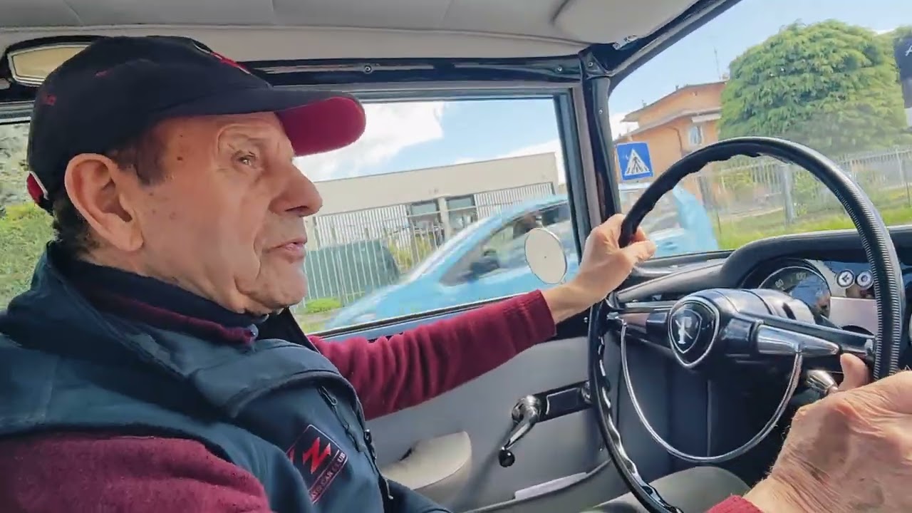 Lancia Flaminia dopo aver effettuato tutta la manutenzione ...al volante il mitico Cipriano Filippi