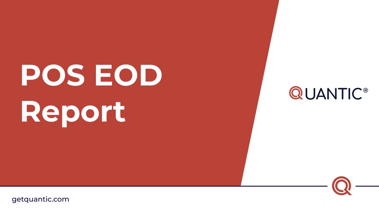 Quantic POS - EOD Report