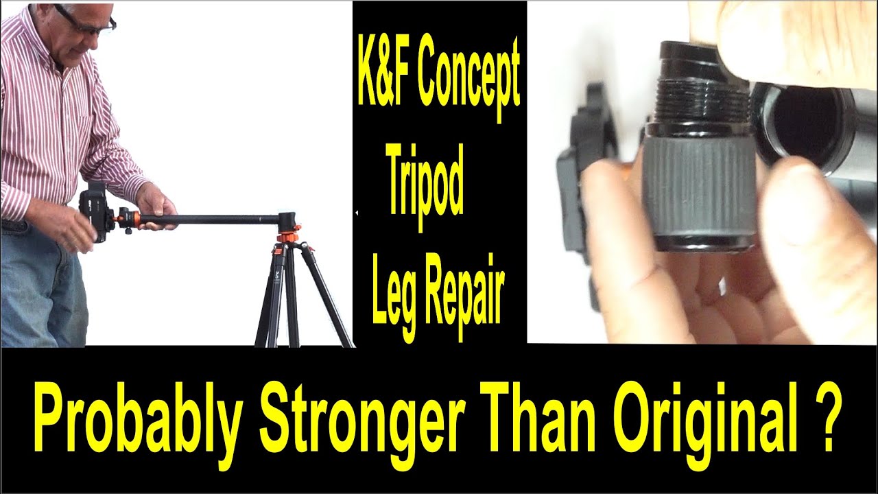 Fix K&F Concept SA254T1 Tripod Twist Lock with 2 Ton Epoxy - Easy Repair Guide