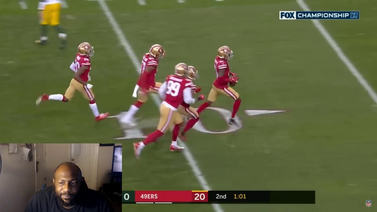 49rs vs Packers NFC Championship Highlights reaction