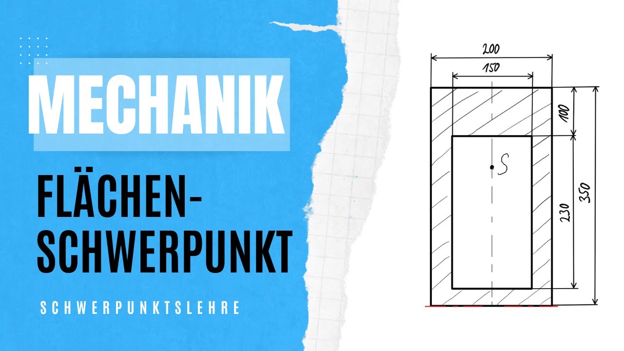 Flächenschwerpunkt berechnen | Schwerpunkt berechnen | Mechanik Grundlagen