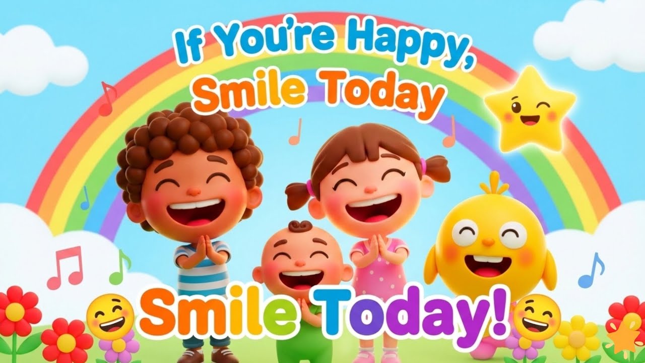 If You’re Happy, Smile Today 😊 | Happy Feelings Song for Kids | Picorhymes