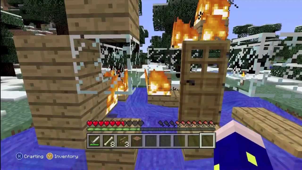 Minecraft RAGE - BURNING A KIDS HOUSE