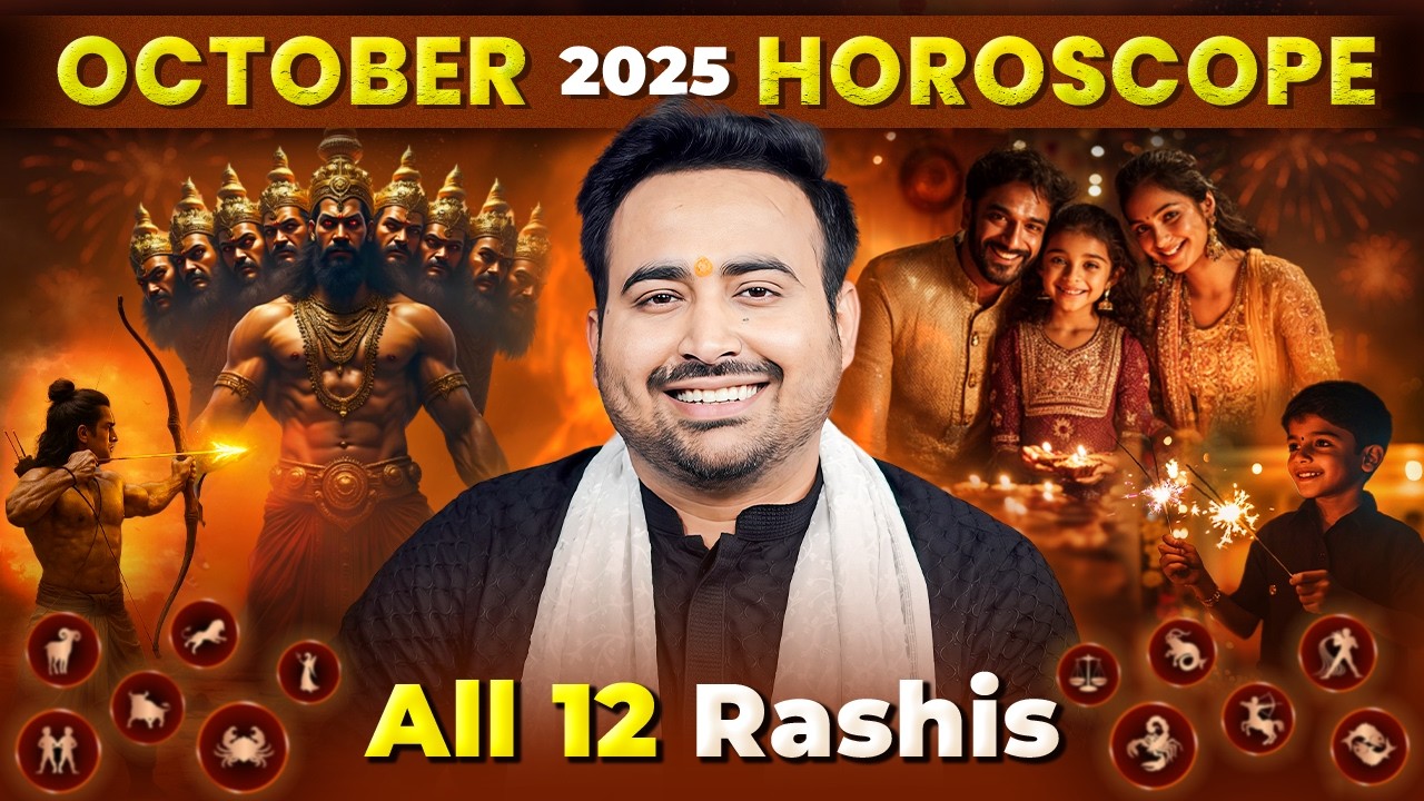 October Horoscope 2025 | अक्टूबर राशिफल: मेष से लेकर मीन राशि का राशिफल एवं उपाय | Astro Arun Pandit