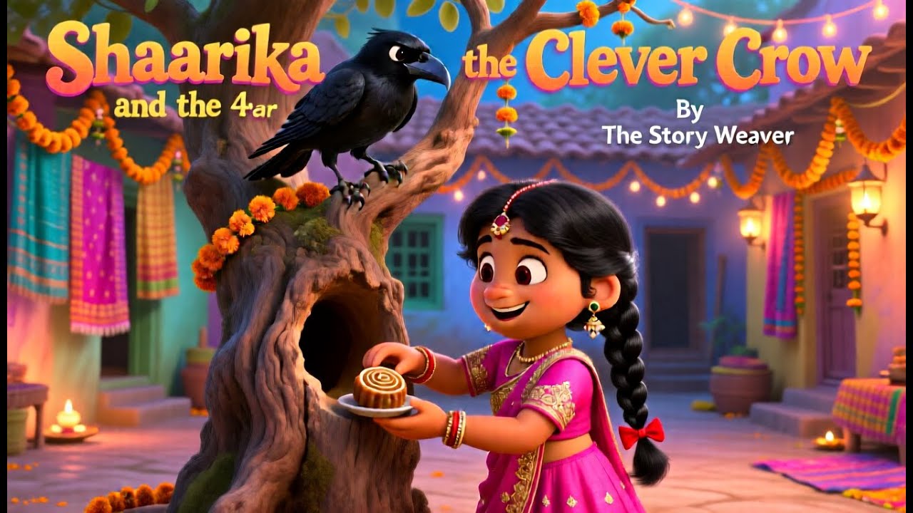 The Clever Crow and the Starling (Shaarika): A Timeless Moral Bedtime Story