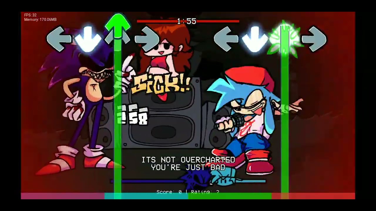 You can't run Encore |Sonic exe vs fnf[Ycr by me song[Cradist card by me #fridaynightfunkin#ycr#fnf