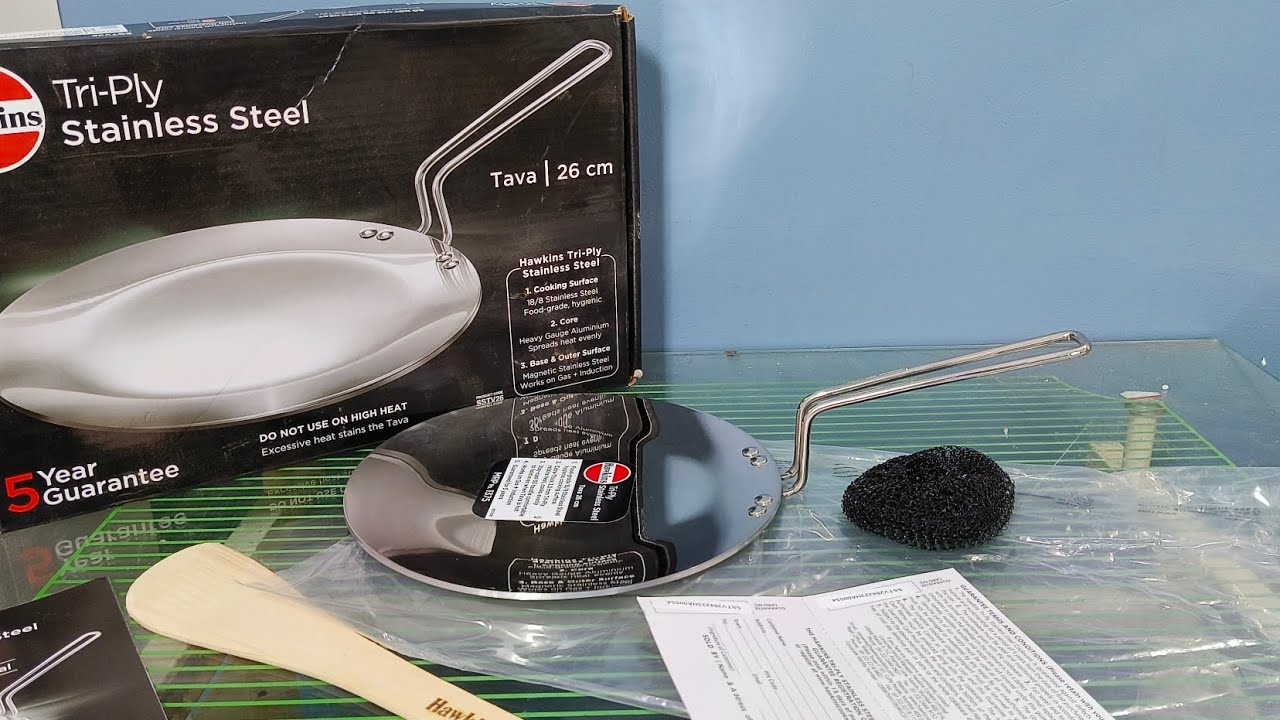 Hawkins Triply stainless steel Tava #triplycookware #cookware #tawa #hawkins @SKP REVIEW