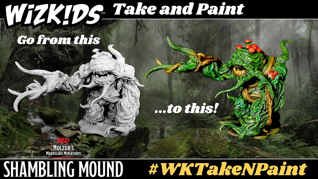 WizKids Take & Paint Tutorial For D&D Nolzur's Marvelous Miniatures Shambling Mound