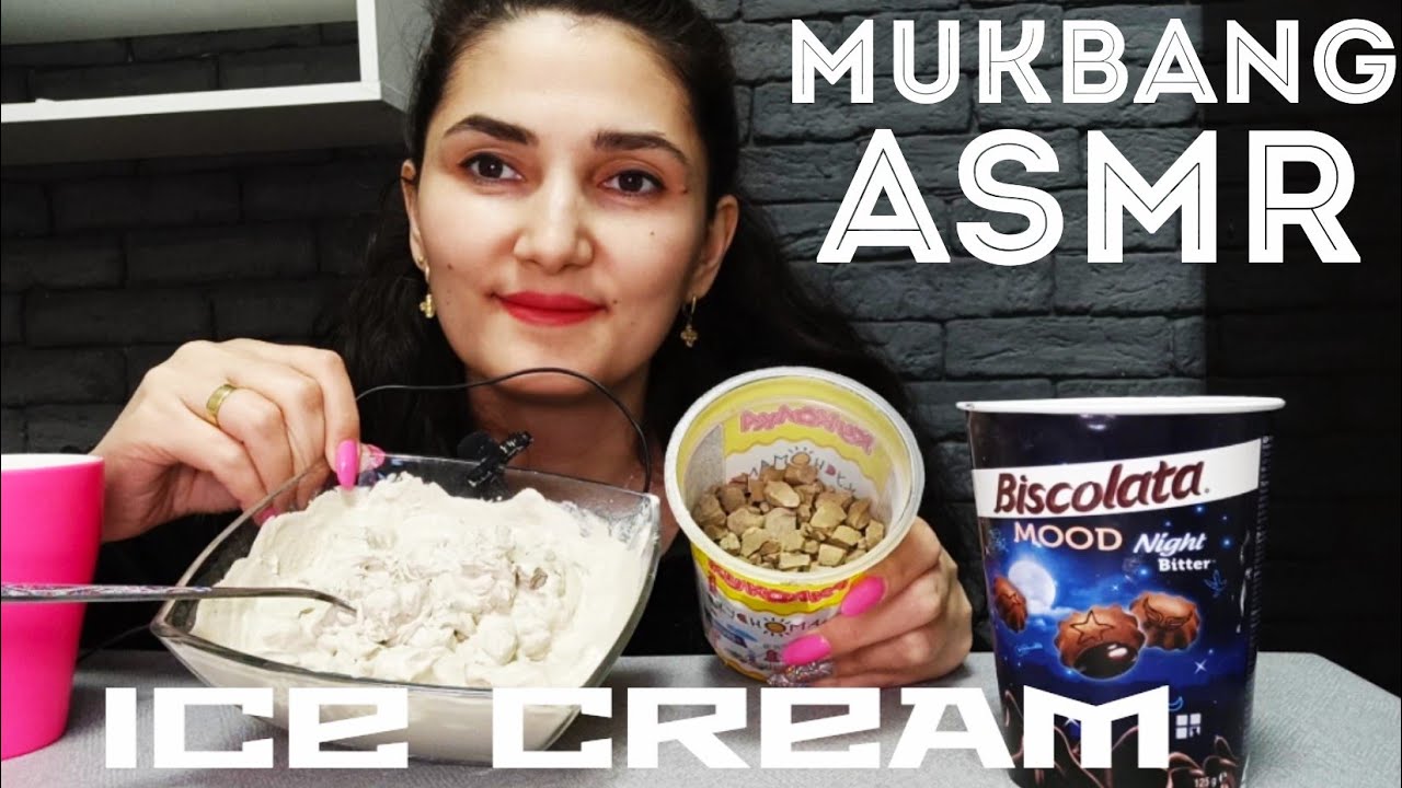 MUKBANG• ASMR• ICE CREAM WITH NUTS