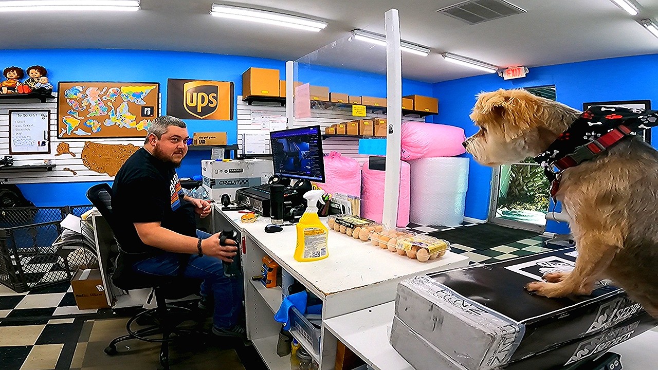 POV work week in a busy pack-and-ship store | packing customers' stuff