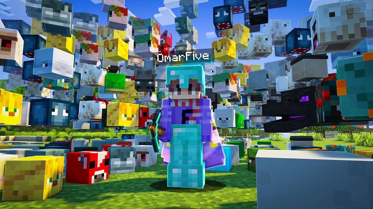 !👀🗿 جمعت كل رؤوس الوحوش في ماين كرافت