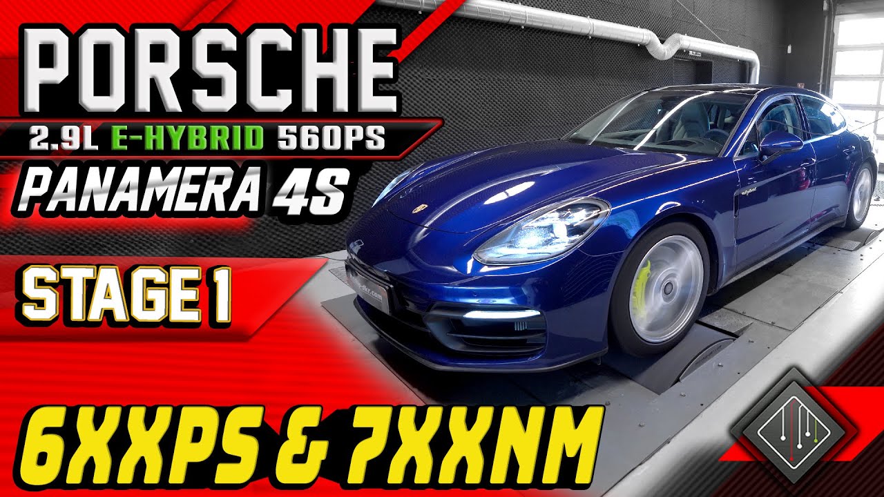 Porsche Panamera 4S E-Hybrid 971.2 (560ps) | Softwareoptimierung Stage 1 | Dyno | mcchip-dkr