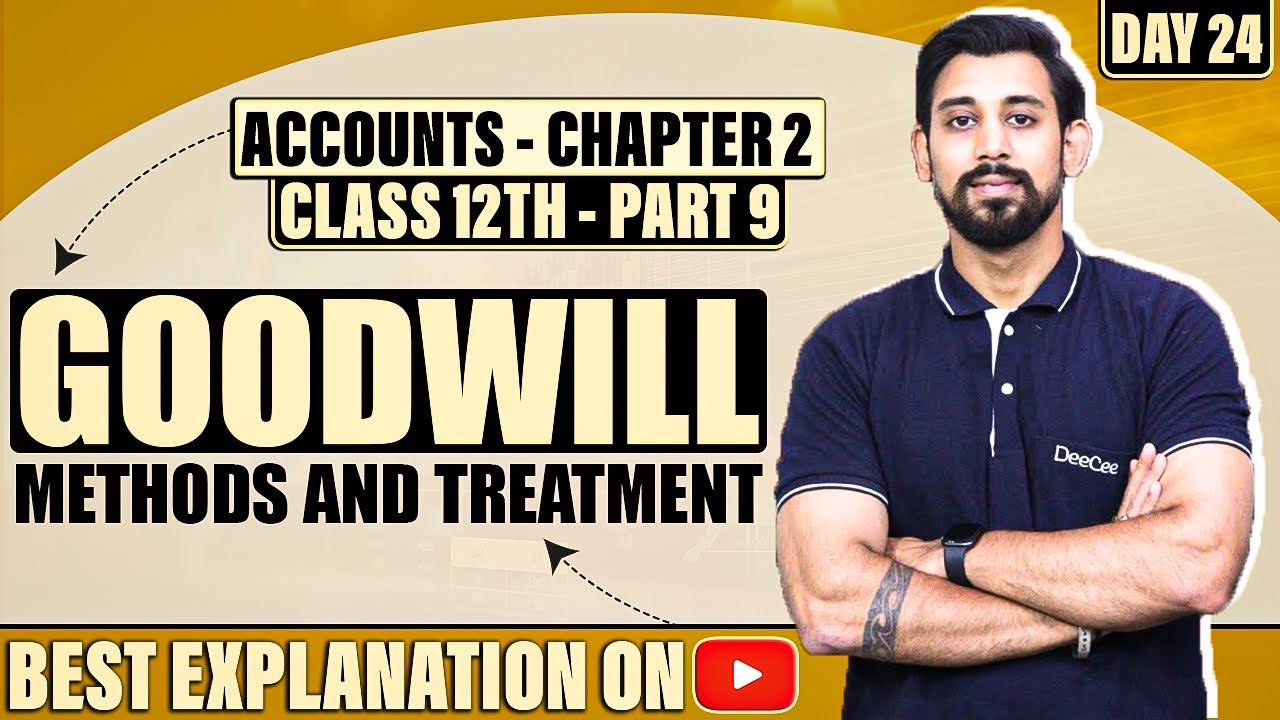 Change in profit sharing ratio and Goodwill  | Chapter 2 | Accountancy Class 12 | Part 9