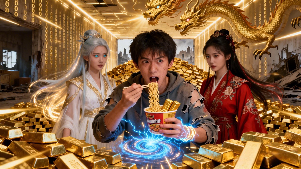 🔔首發新劇🔥窮小夥意外發現自家次臥竟能直通末日世界！左手倒賣泡麵換金條，右手覺醒空間異能狂升級。