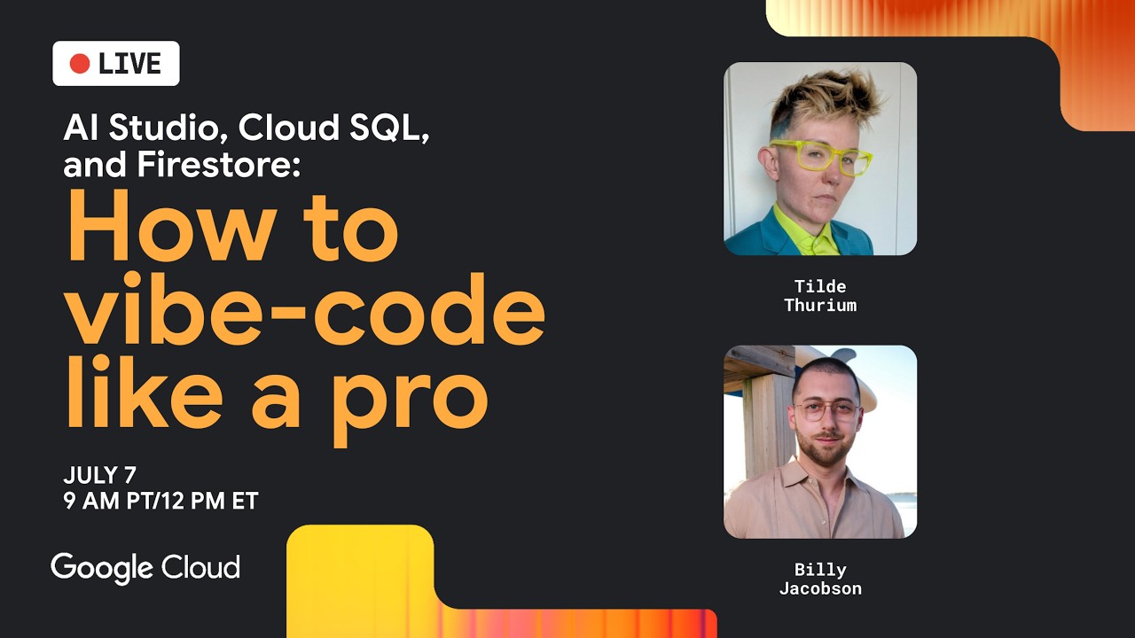От вайб-кода до продакшена: AI Studio, Cloud SQL и Firestore | Google Cloud Live