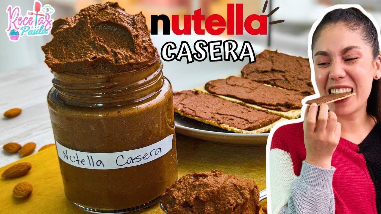 CÓMO hacer NUTELLA CASERA ¡FÁCIL y SIN AZÚCAR! | RECETAS PAULA