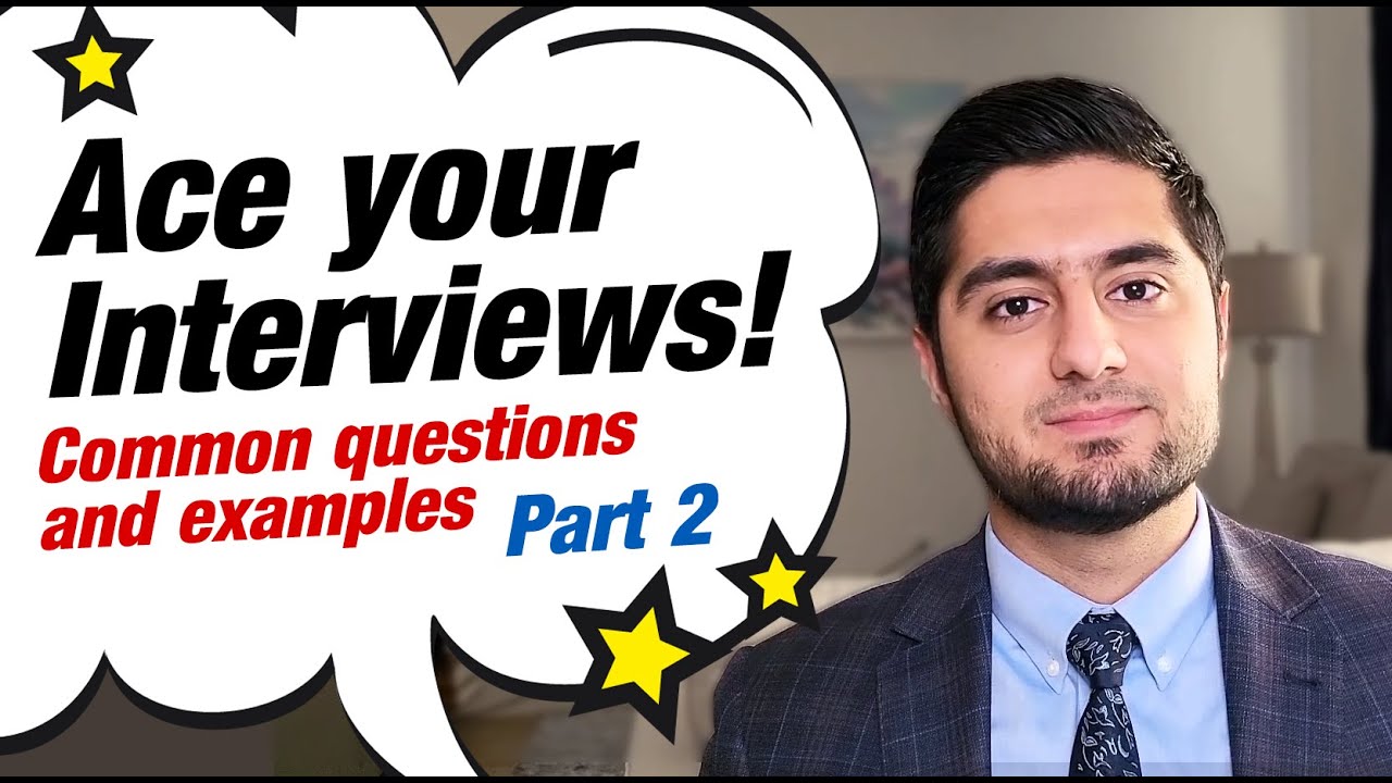 How to Answer Common Residency Interview Questions (with examples) - Part 2 !