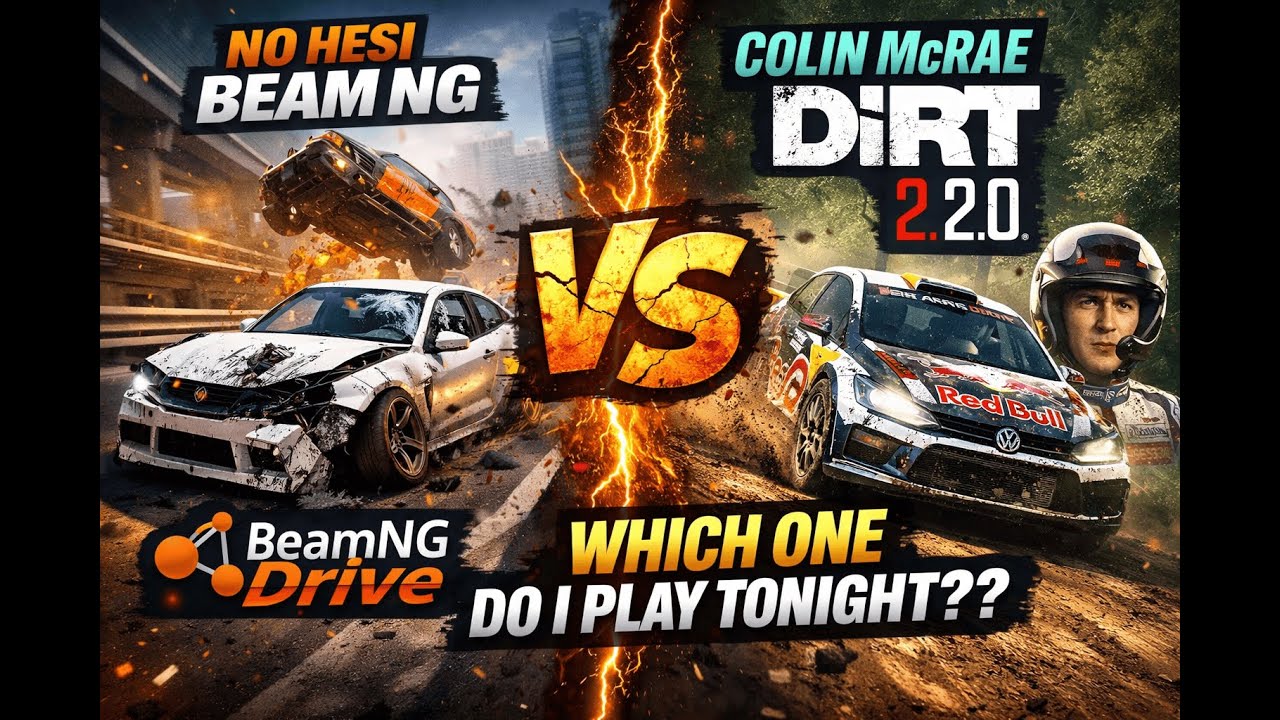 dirt 2.0!! then BeamNG drive!! 