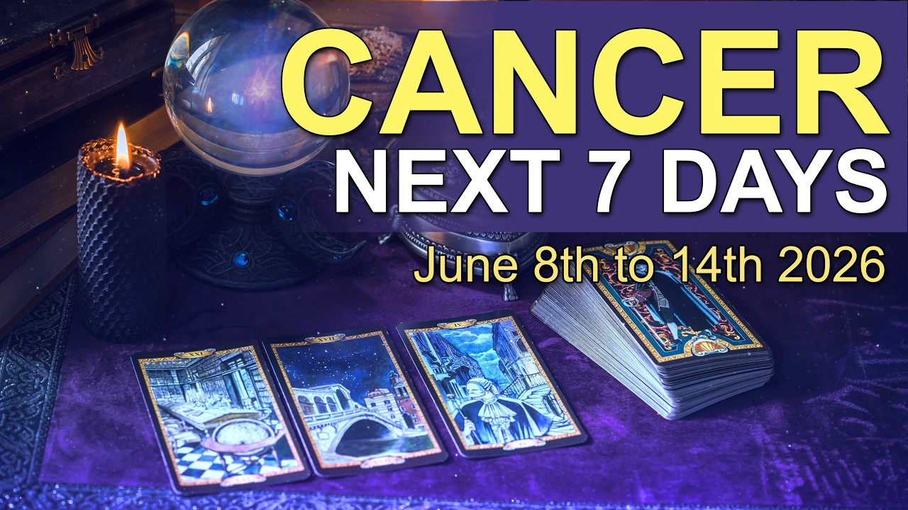 CANCER Weekly Tarot &lsquo;AN INCOMING MESSAGE PROMPTS A DECISION!&rsquo; June 8th  - 14th 2026 ✨