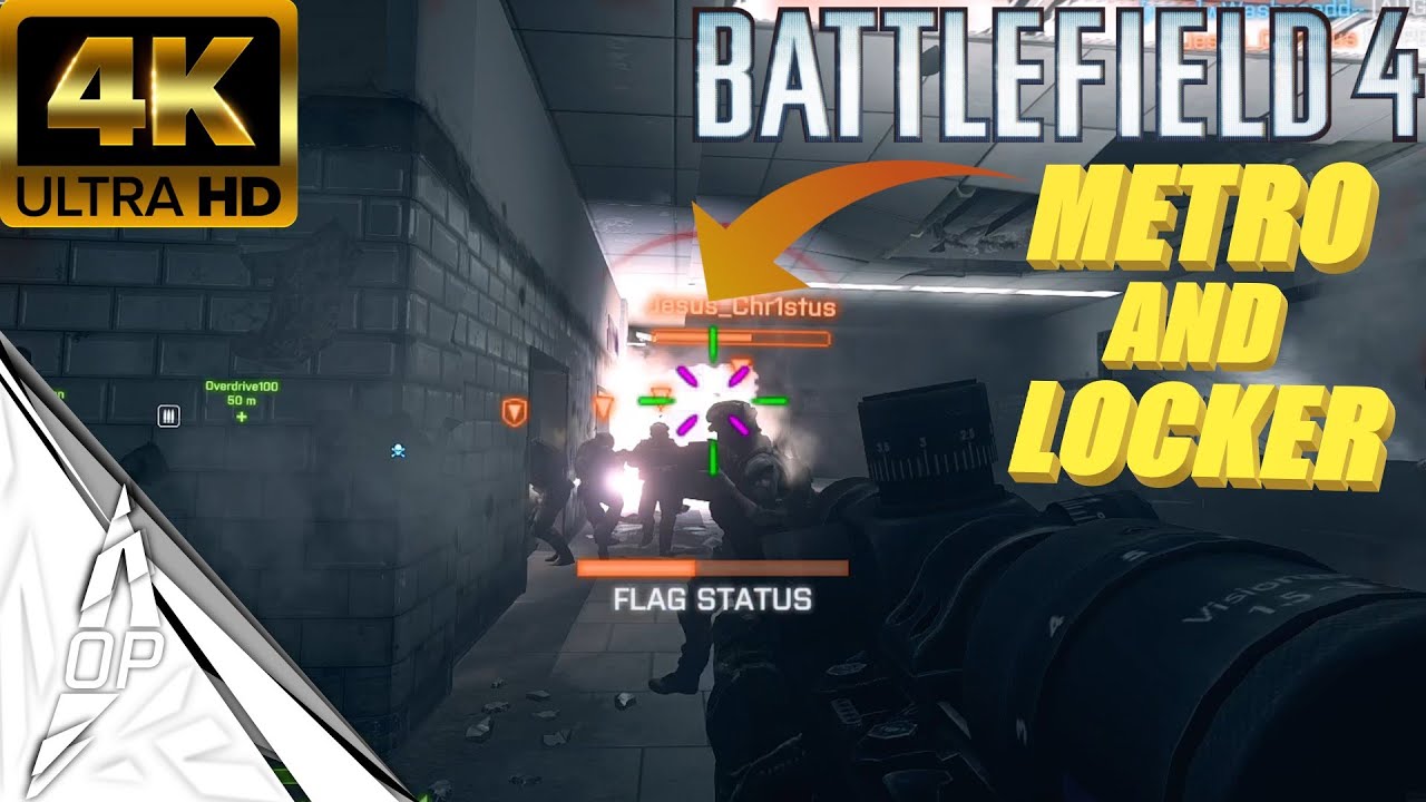 BF4 SNIPING ON LOCKER AND METRO IN 2024 EP.9 _ BATTLEFIELD 4 PC GAMEPLAY [4K 60FPS][NO COMMENTARY]