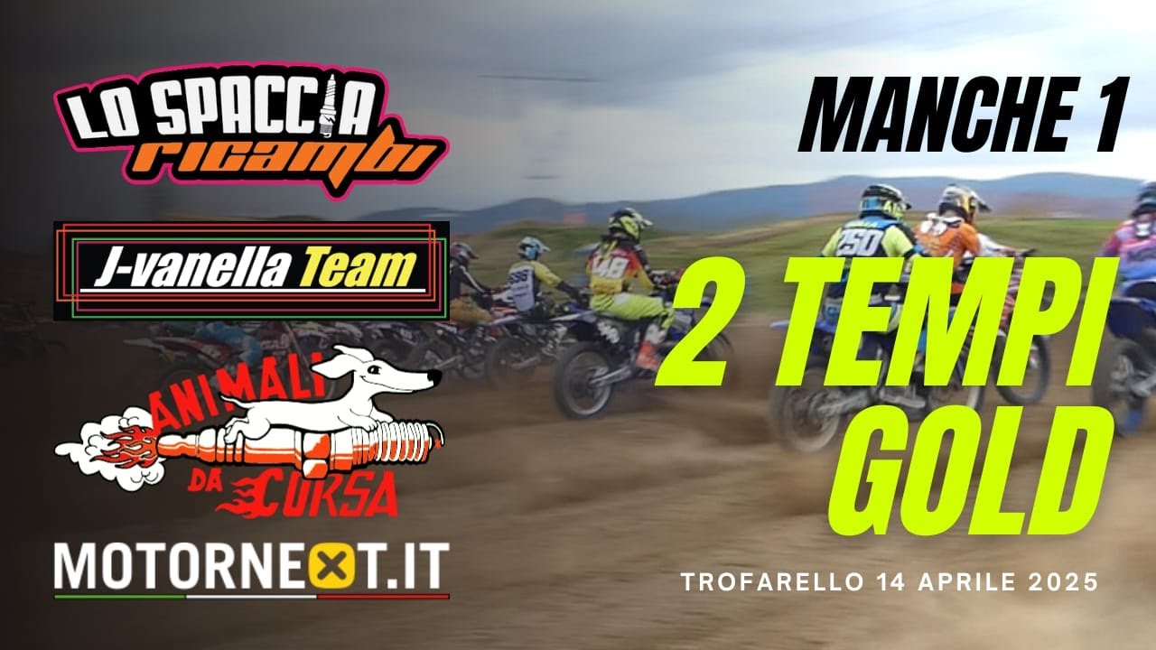 Campionato motocross piemontese Motornext 2025  Trofarello  rd2  2T GOLD MANCHE 1