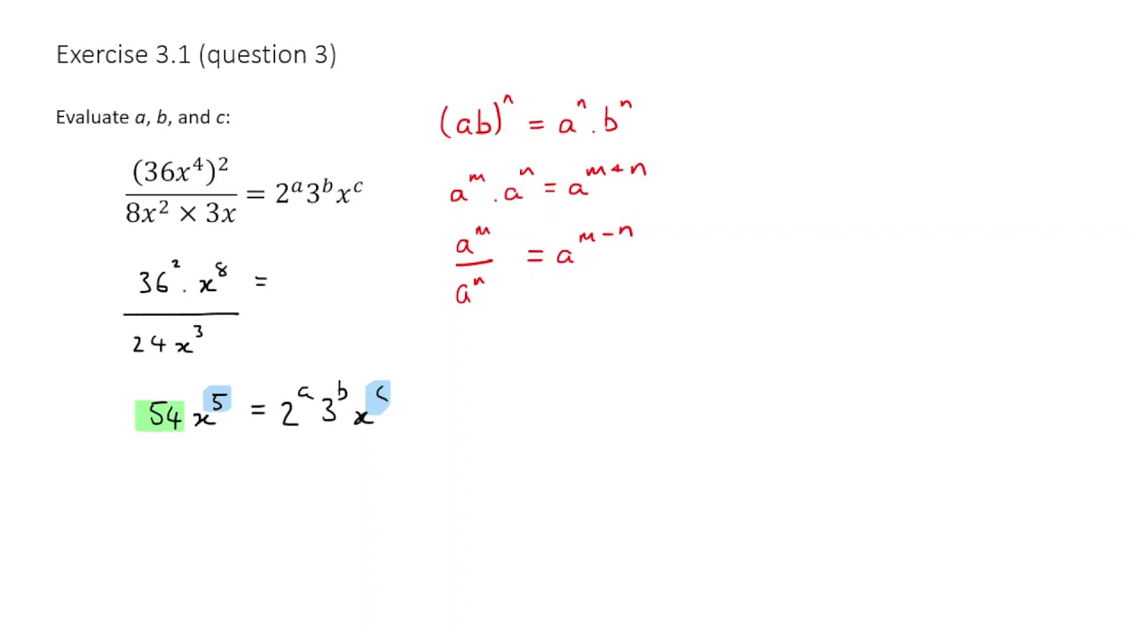 Exercise 3.1 Question 3