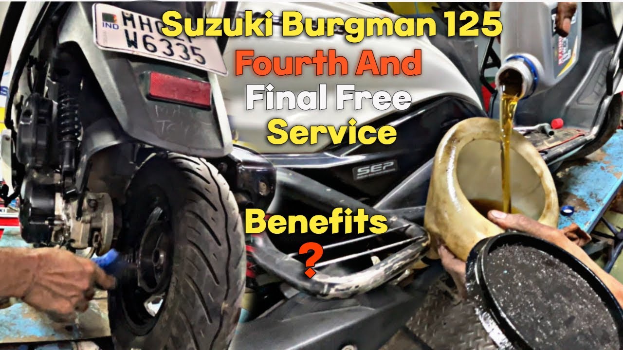 Suzuki Burgman 125 BS6 4th & Final Free Service with Bill | Additional Cost?