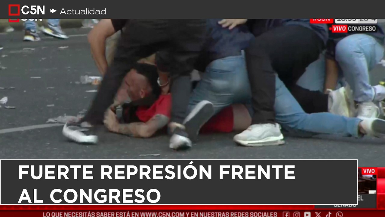 CONTINUA la REPRESIÓN y las DETENCIONES en el CONGRESO