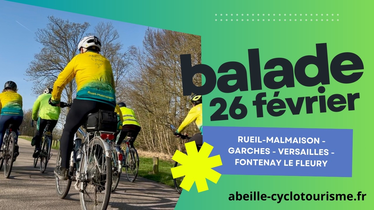 Balade du 26 février 2026 - Abeille Cyclotourisme