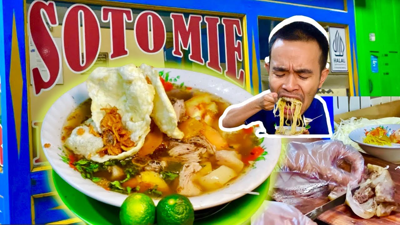 LANGGANAN PARA ARTIS⁉️SOTO MIE BOGOR PAK KADIR - INDONESIAN STREET FOOD