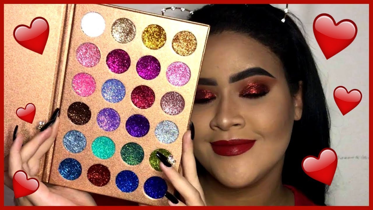 PRESSED GLITTER EYESHADOW PALETTE | UNBOXING, REVIEW & ALL SWATCHES (CLEOF COSMETICS)