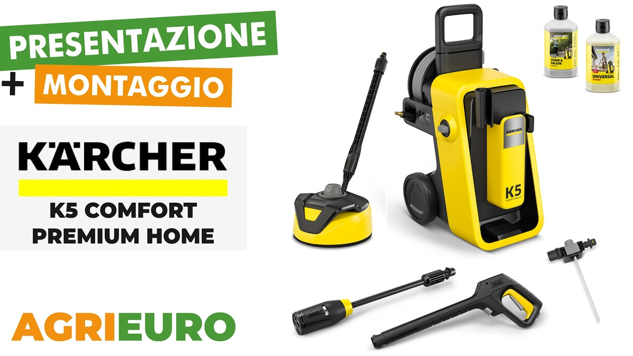 Karcher K5 Comfort Premium Home - Idropulitrice ad acqua fredda - Presentazione e montaggio