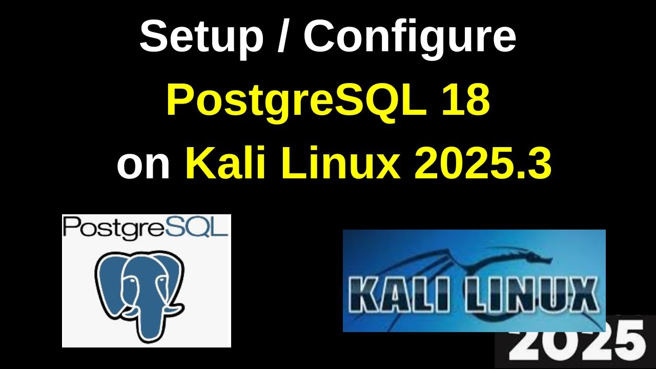 Как установить и настроить PostgreSQL 18 на Kali Linux 2025.3 | Полное руководство 2025 🐘