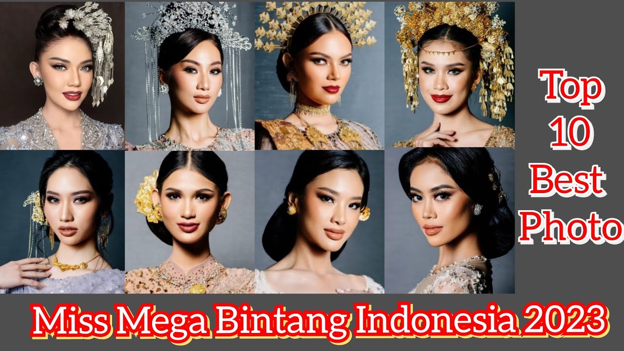 Top 10 Best Photo 'Lady In Lace' Miss Mega Bintang Indonesia 2023 !!