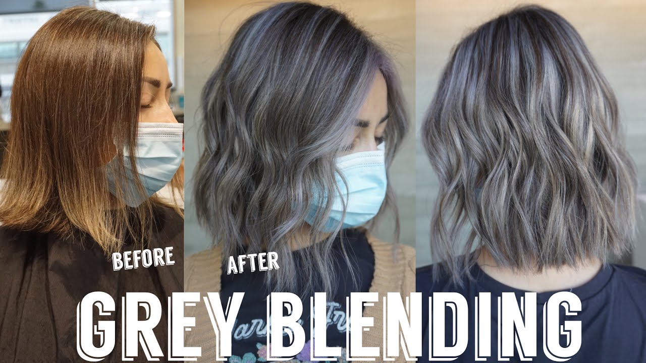 Grey Blending on Virgin Hair | Soft, Dimensional Silver