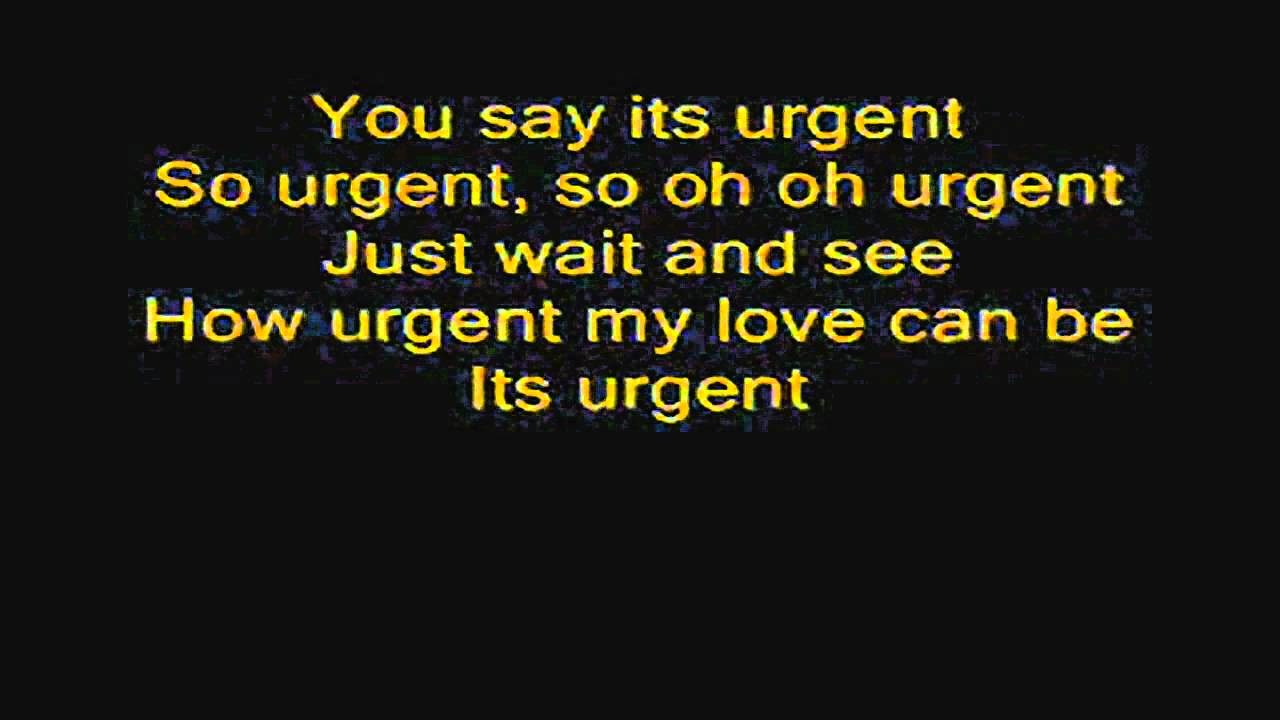 Foreigner   Urgent with lyrics
