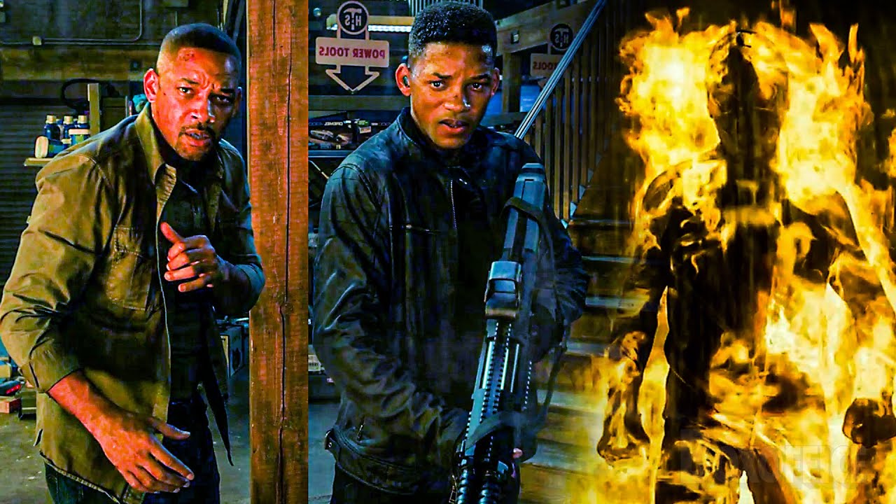 Will Smith luta com o clone do seu clone (cena final de Projeto Gemini)