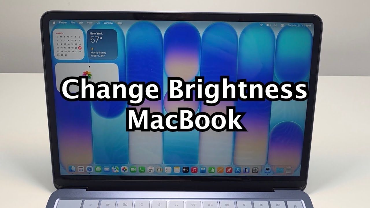 MacBook Neo: Как изменить яркость (2 способа) и включить/выключить автоматическую регулировку ярк...