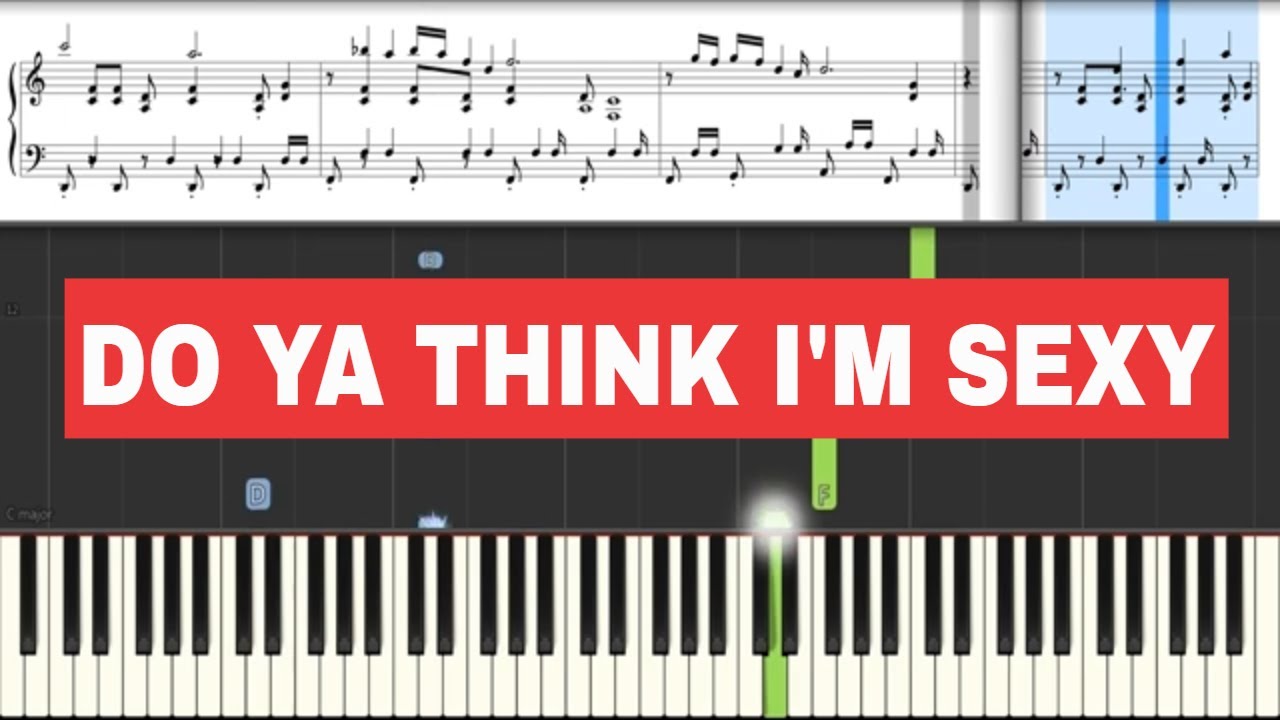 Do Ya Think (Rod Stewart) - Piano Tutorial + Sheets