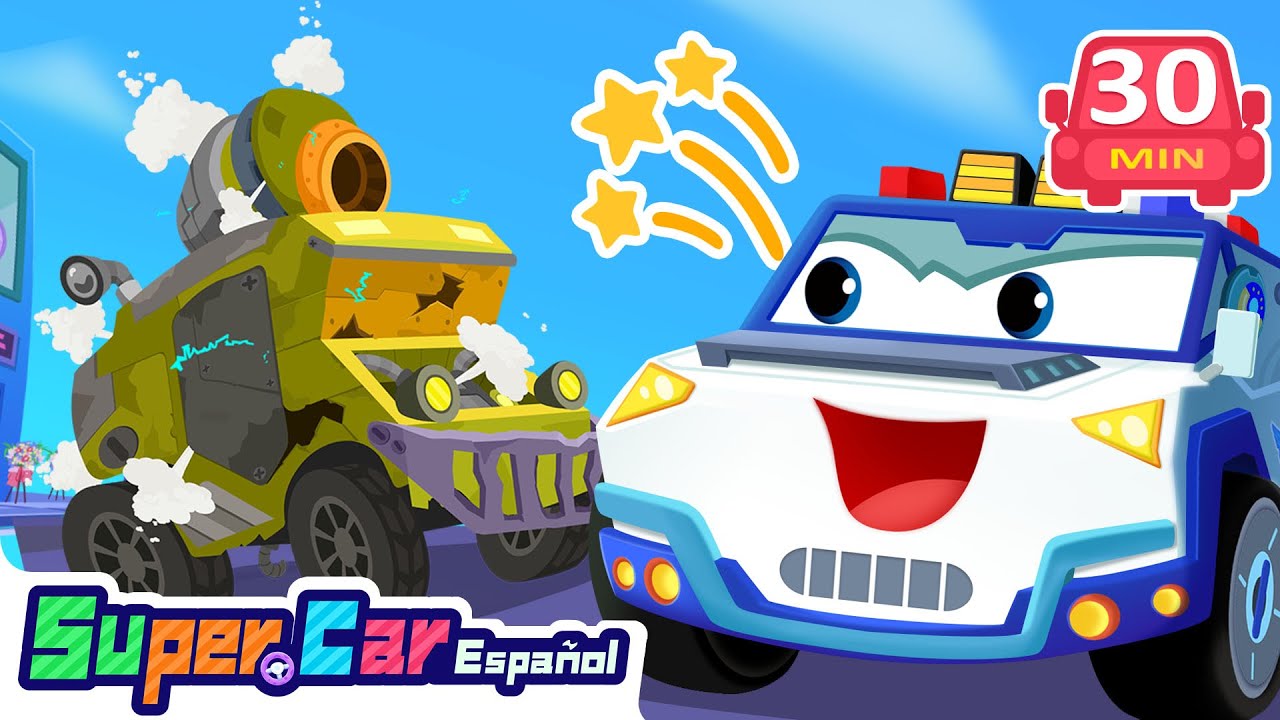 🚓 Colección de Aventuras de Autos de Policía | Dibujos Animados | Autos para Niños | SuperCar