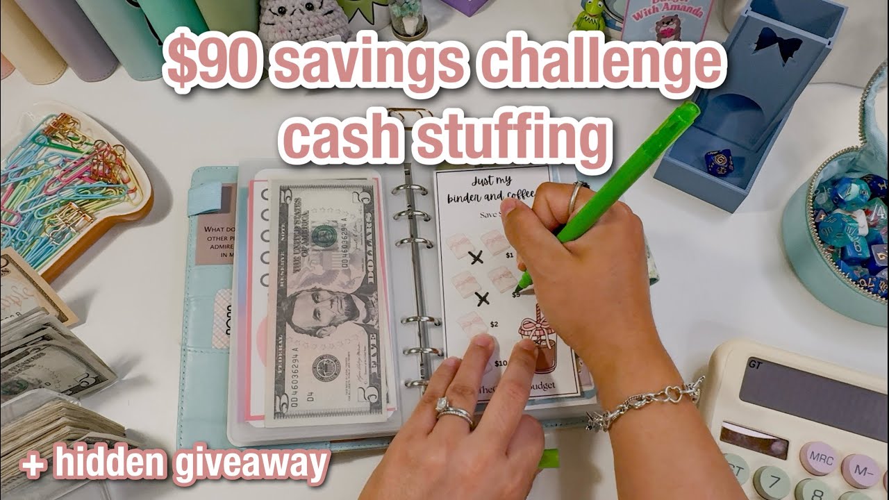 $90 savings challenge cash stuffing | sunday savings july 2 | #savingschallenges