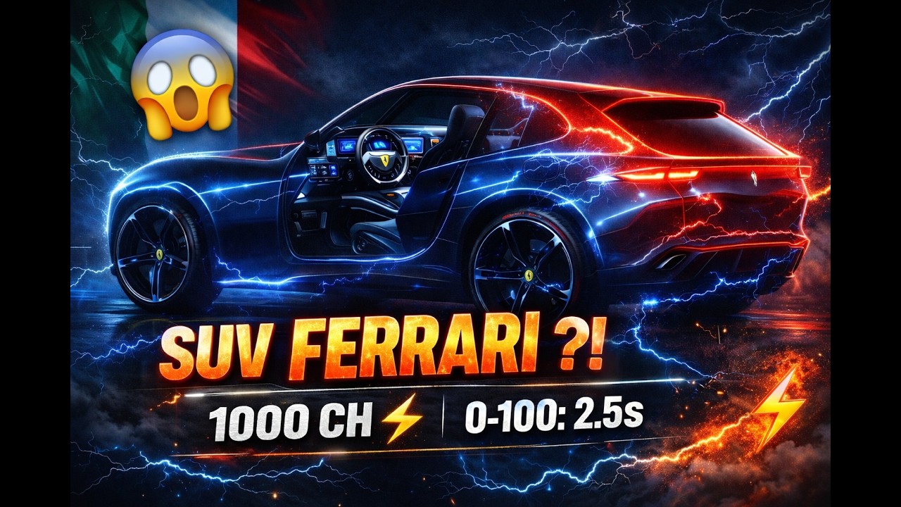 FERRARI LUCE : Premier SUV ÉLECTRIQUE Dévoilé ! 😱 1000 Chevaux + Intérieur CHOQUANT (Jony Ive)