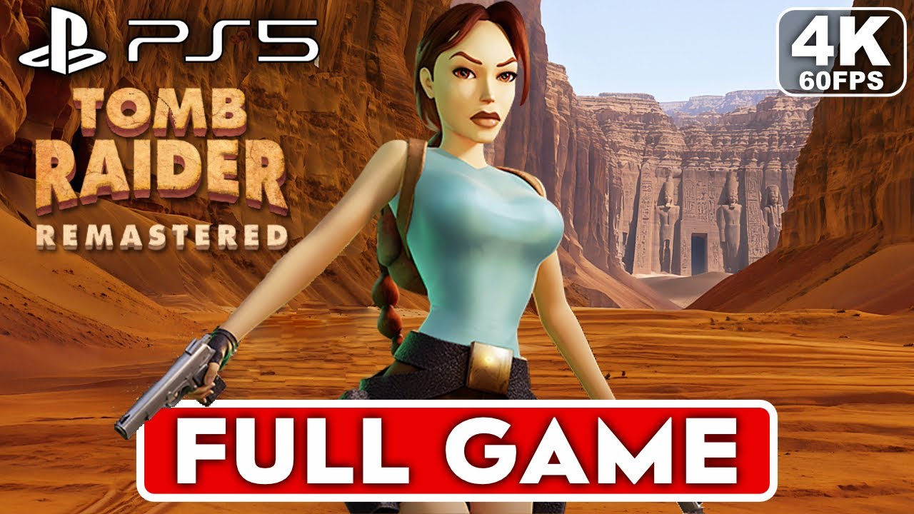 TOMB RAIDER 1 REMASTERED Gameplay Walkthrough FULL GAME [4K 60FPS PS5] - No Commentary