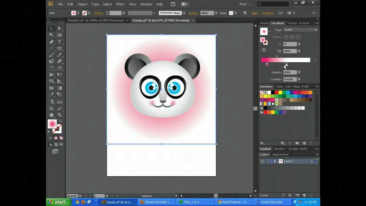 Основы Adobe Illustrator CS6 — Учебное пособие по созданию персонажей мультфильмов, часть 2