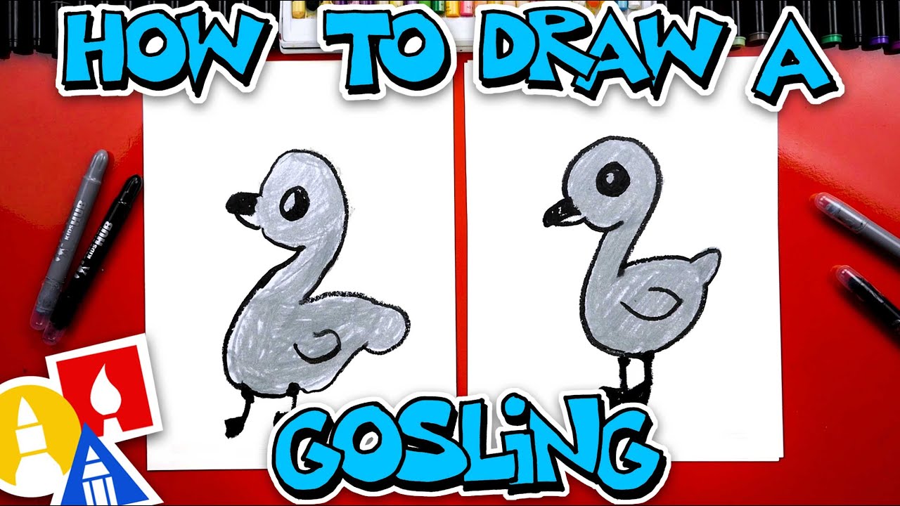 How To Draw A Gosling Goose